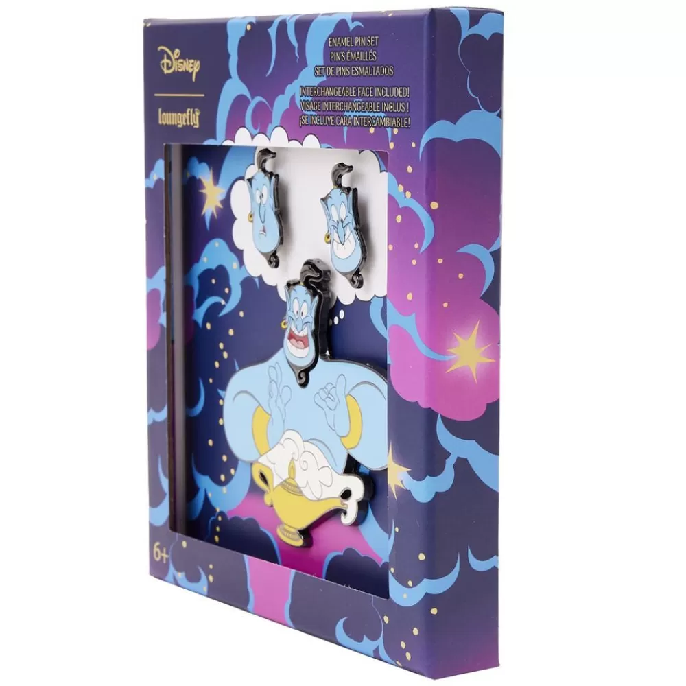 Disney Aladdin Genie Mixed Emotions 4Pc Pin Set Discount