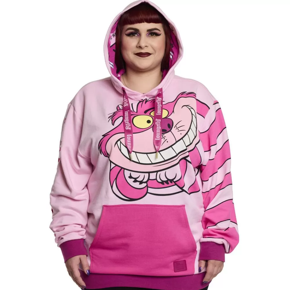 Disney Alice In Wonderland Glow Cheshire Cat Unisex Hoodie New