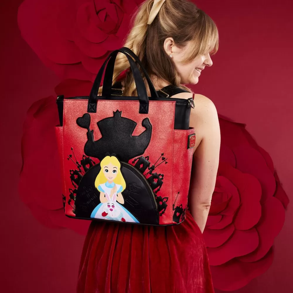 Disney Alice In Wonderland Villains Convertible Backpack & Tote Bag Clearance