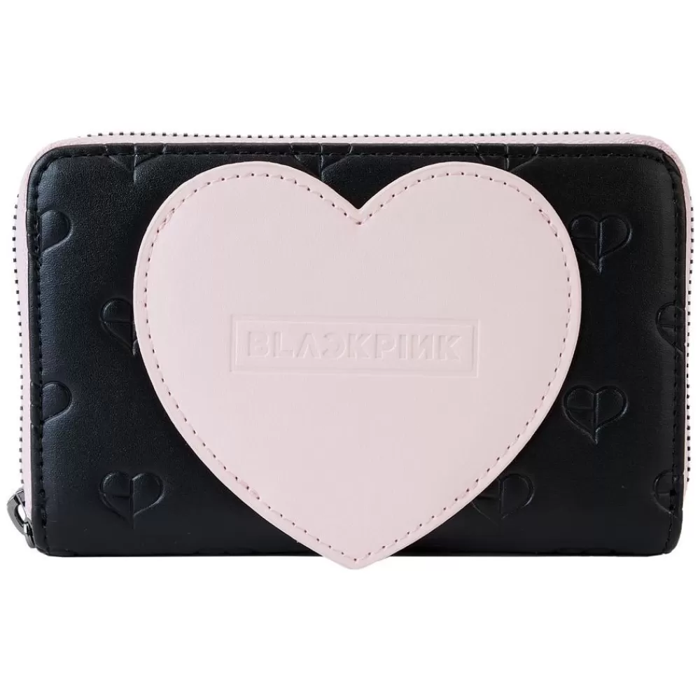 BLACKPINK All-Over Print Heart Zip Around Wallet Online