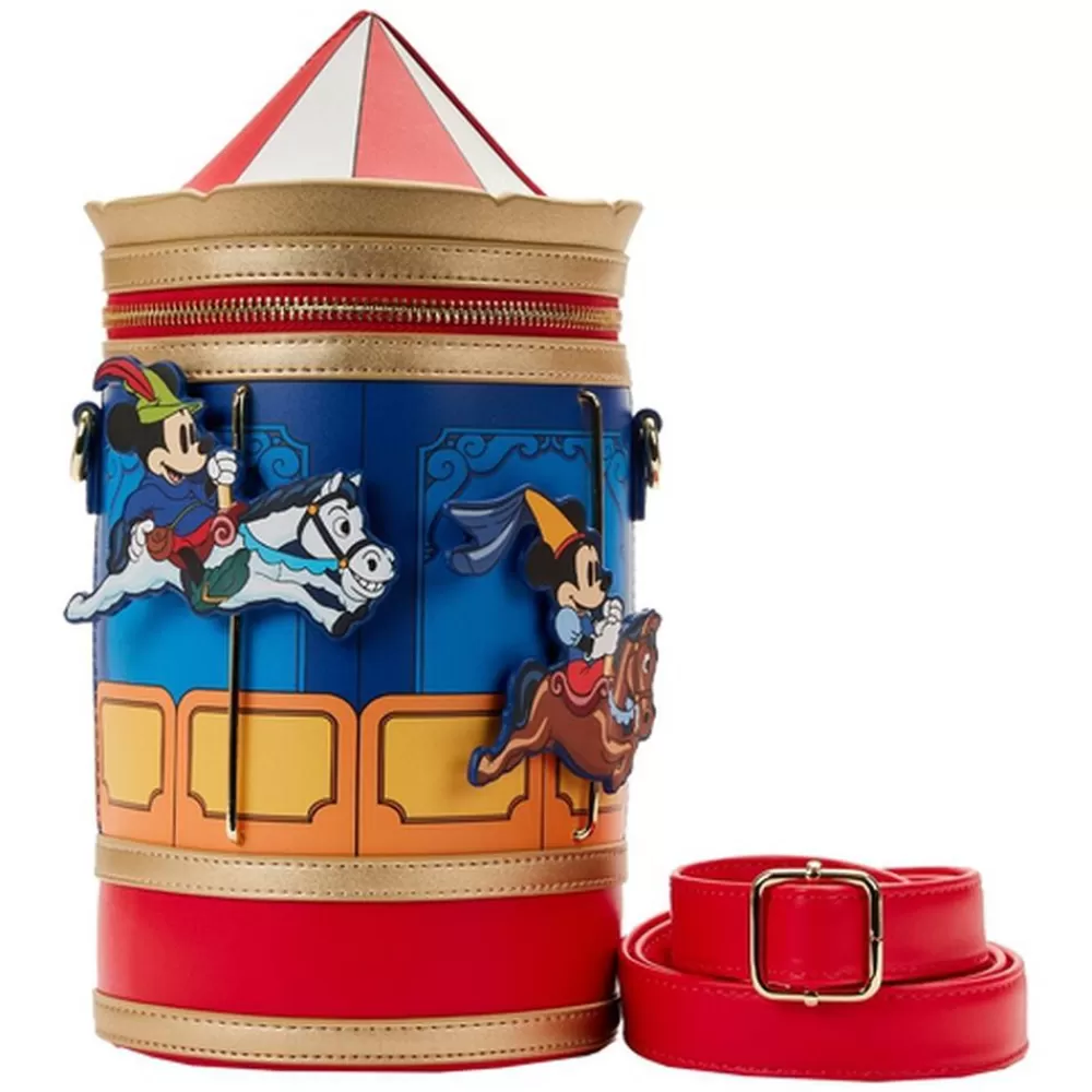 Disney Brave Little Tailor Mickey And Minnie Mouse Carousel Crossbody Bag Flash Sale