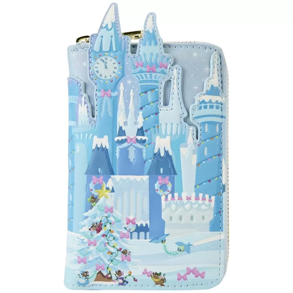 Disney Cinderella Exclusive Holiday Castle Zip Around Wallet Fashion