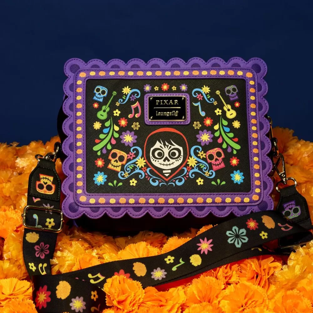 Pixar Coco Miguel Calavera Floral Skull Crossbody Bag Online