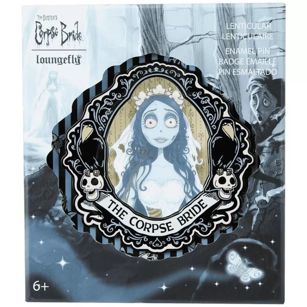 Corpse Bride Emily Lenticular 3" Collector Box Pin Discount