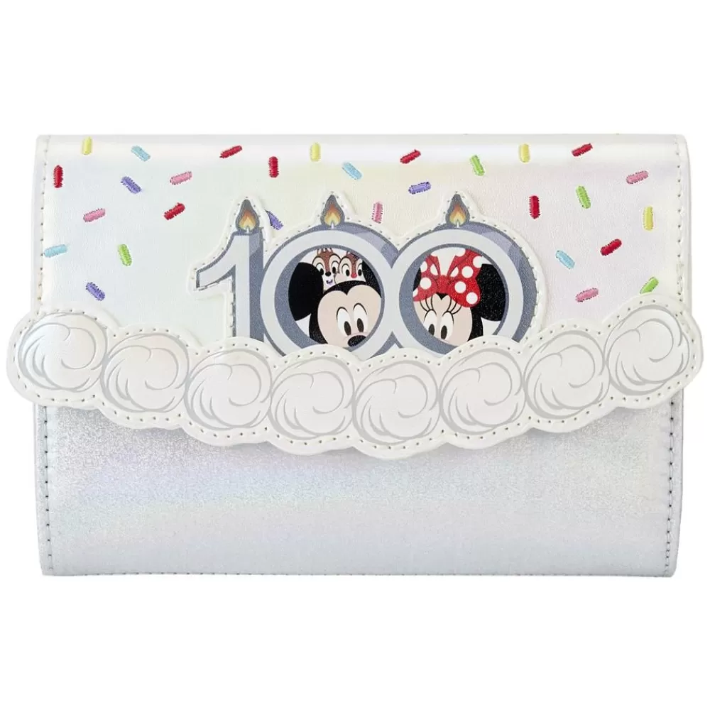 Disney 100 Anniversary Celebration Cake Flap Wallet Flash Sale