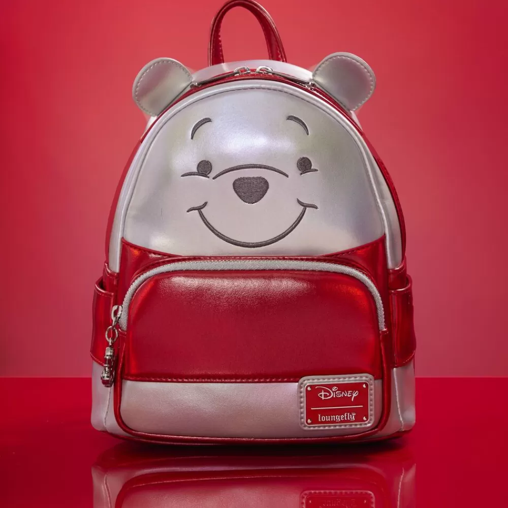 Disney 100 Limited Edition Exclusive Platinum Winnie The Pooh Cosplay Mini Backpack Cheap