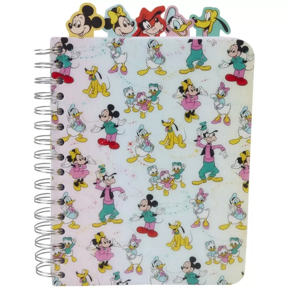 Disney 100 Mickey & Friends Classic Stationery Spiral Tab Journal Fashion