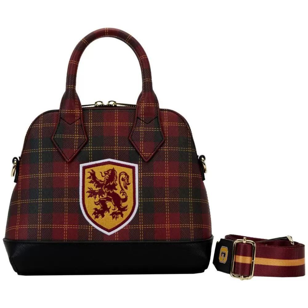 Harry Potter Gryffindor Patch Varsity Plaid Crossbody Bag Best Sale