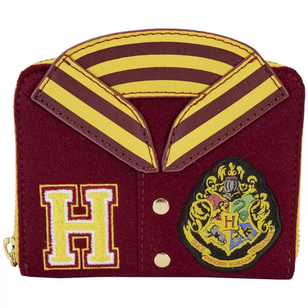 Harry Potter Hogwarts Crest Varsity Jacket Zip Around Wallet Best