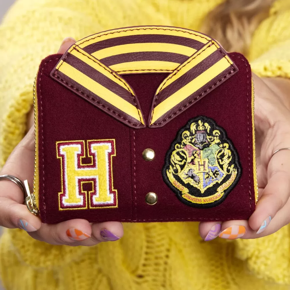 Harry Potter Hogwarts Crest Varsity Jacket Zip Around Wallet Best