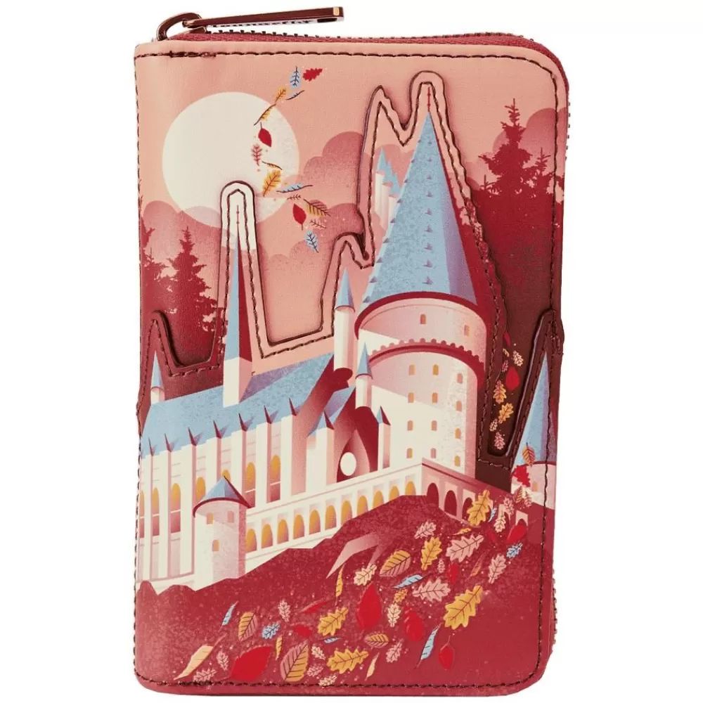 Harry Potter Hogwarts Fall Leaves Zip Around Wallet Shop