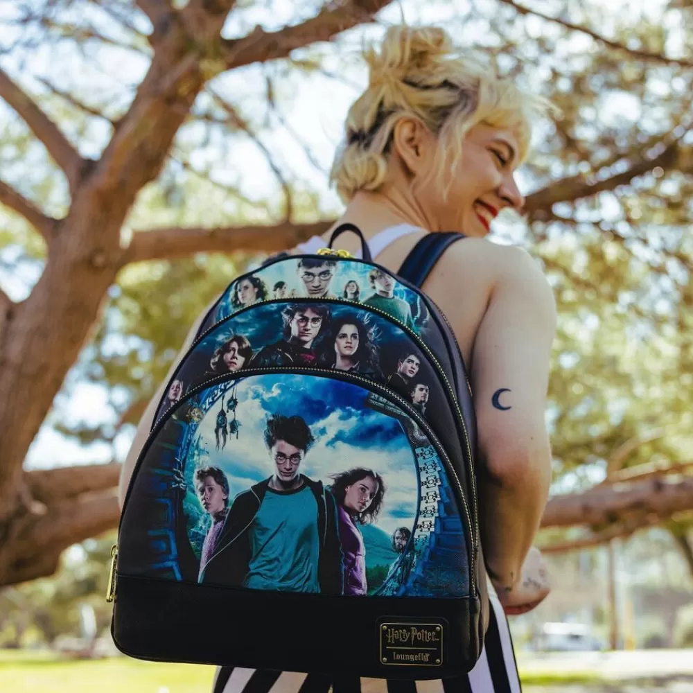 Harry Potter Movie Posters Triple Pocket Mini Backpack Cheap