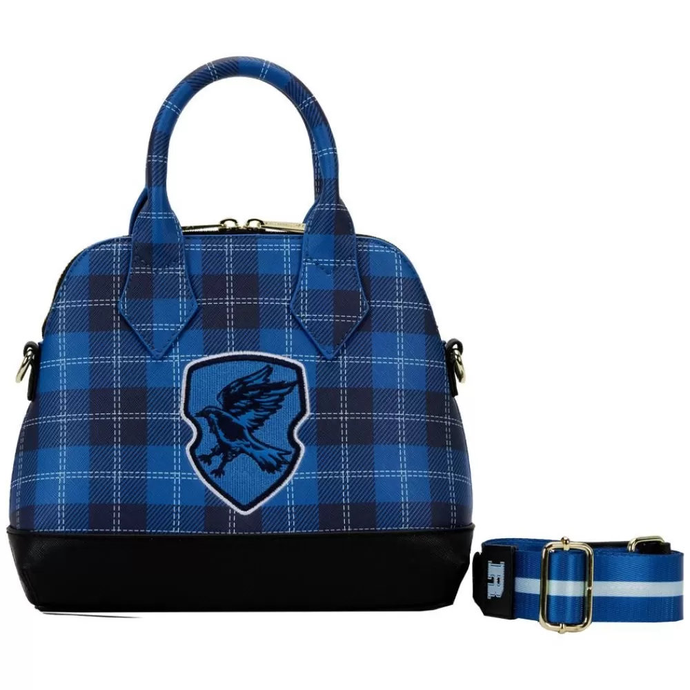 Harry Potter Ravenclaw Patch Varsity Plaid Crossbody Bag Cheap