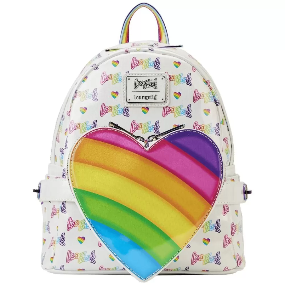 Lisa Frank Rainbow Heart Mini Backpack With Waist Bag Sale