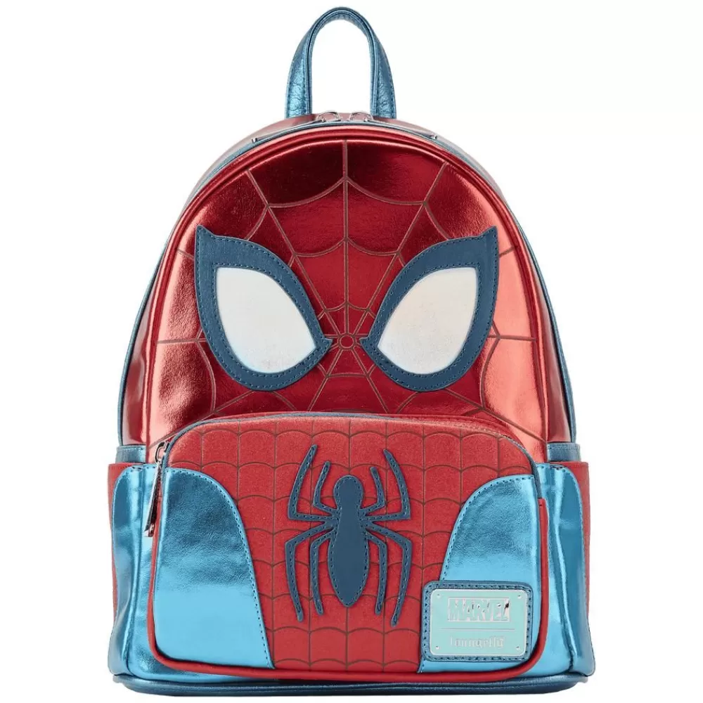 Marvel Metallic Spider-Man Cosplay Mini Backpack Fashion