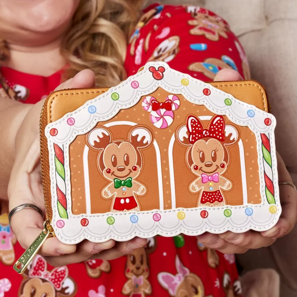 Disney Mickey & Friends Gingerbread House Zip Around Wallet Online