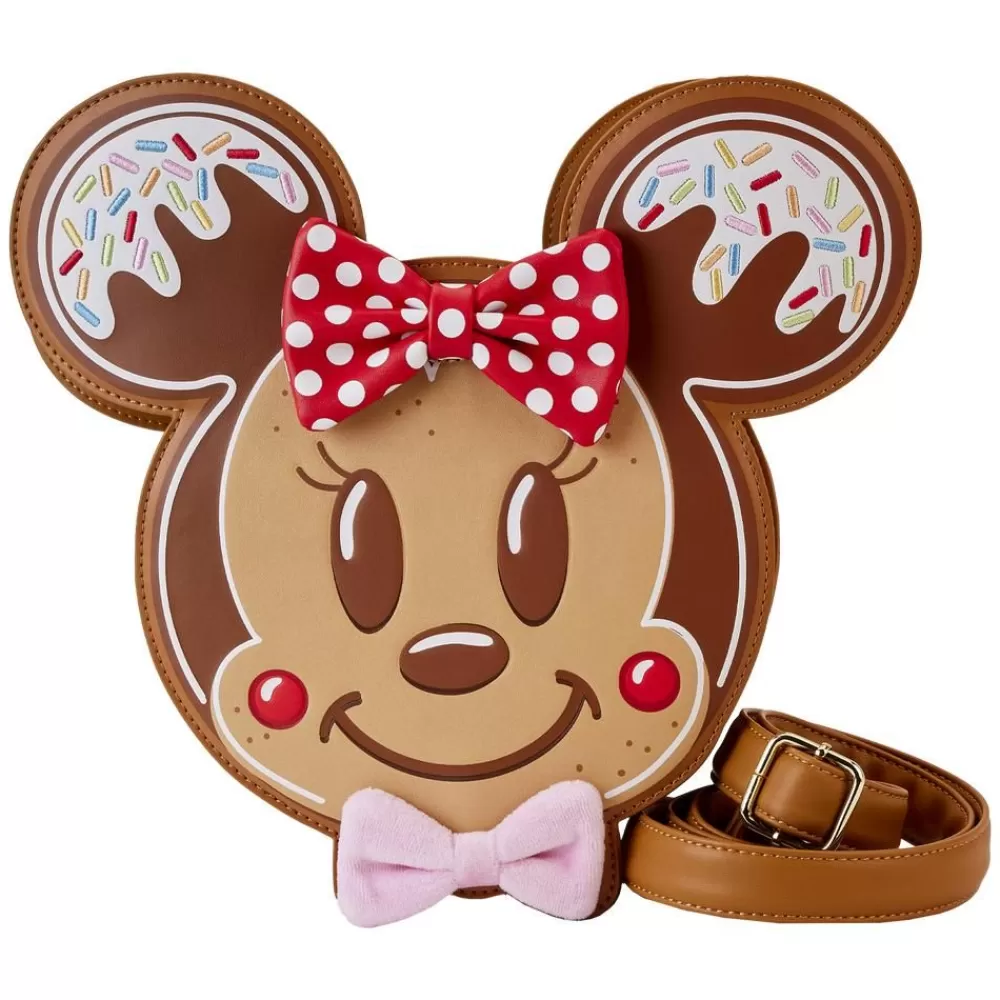 Disney Mickey & Minnie Gingerbread Cookie Crossbody Bag Fashion