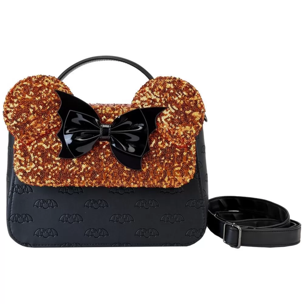 Disney Minnie Mouse Exclusive Halloween Sequin Crossbody Bag Outlet