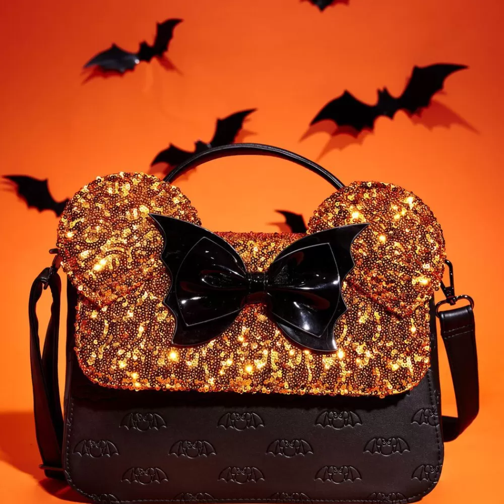 Disney Minnie Mouse Exclusive Halloween Sequin Crossbody Bag Outlet