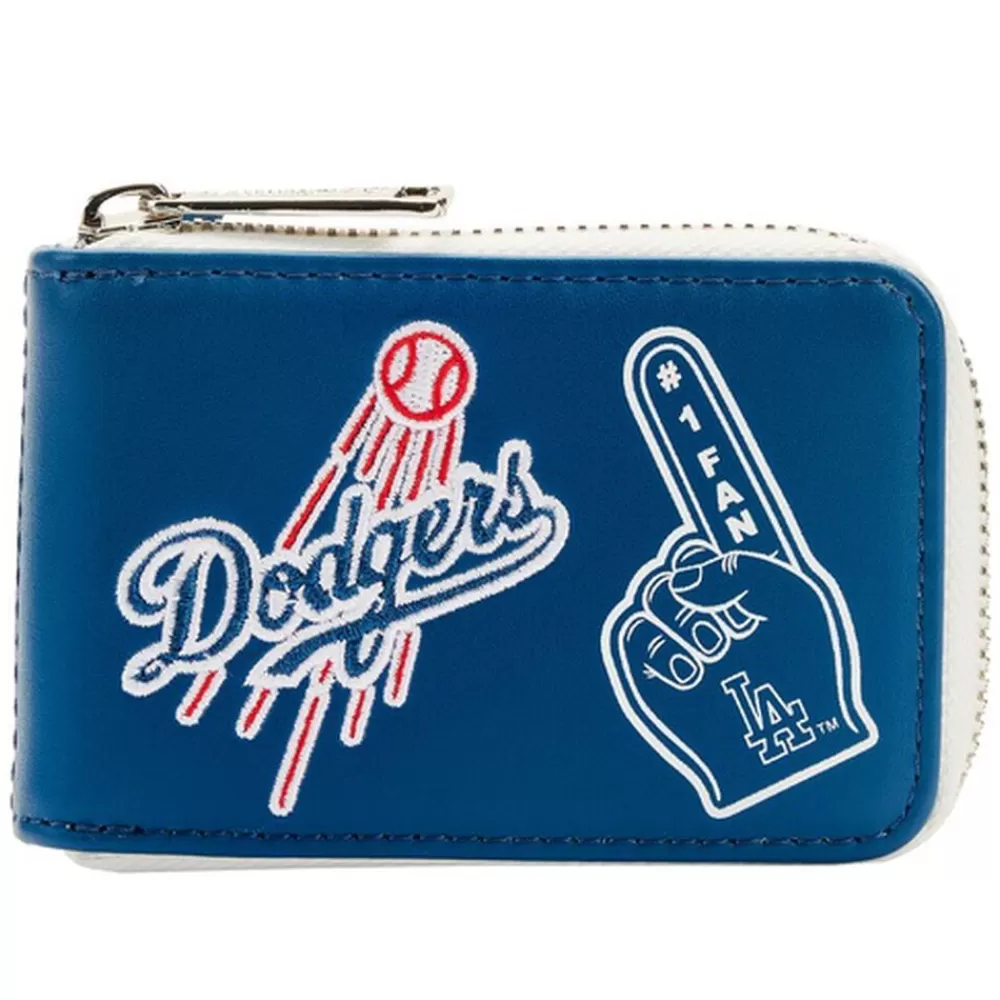 MLB La Dodgers Patches Accordion Wallet New