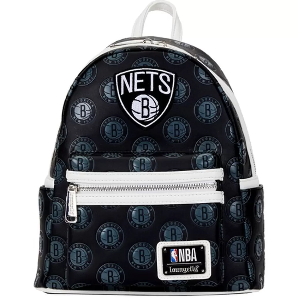 NBA Brooklyn Nets Logo Mini Backpack Cheap