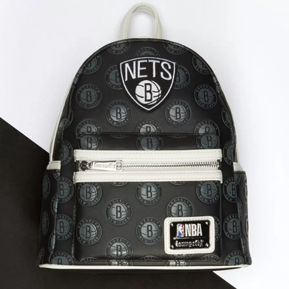 NBA Brooklyn Nets Logo Mini Backpack Cheap