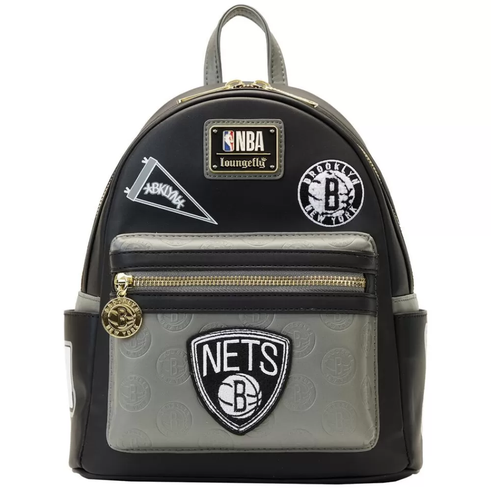 NBA Brooklyn Nets Patch Icons Mini Backpack Cheap