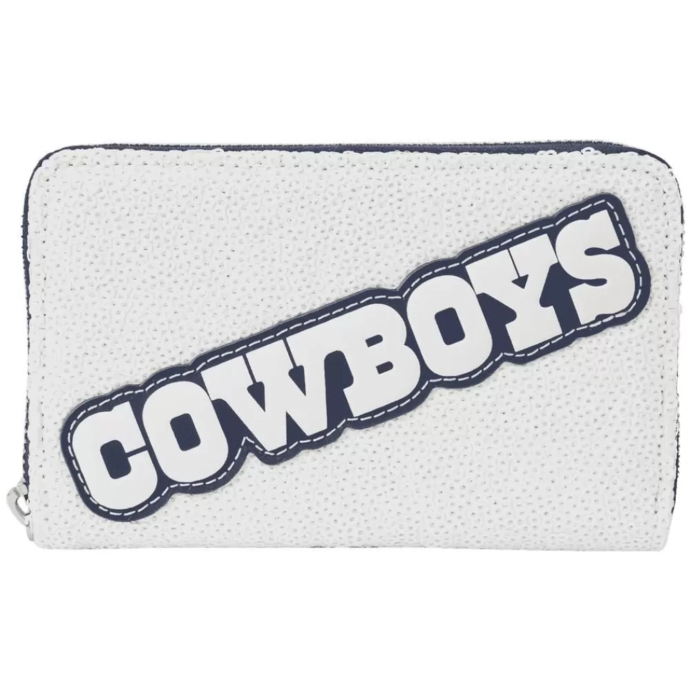 NFL Dallas Cowboys Sequin Zip Around Wallet Sale