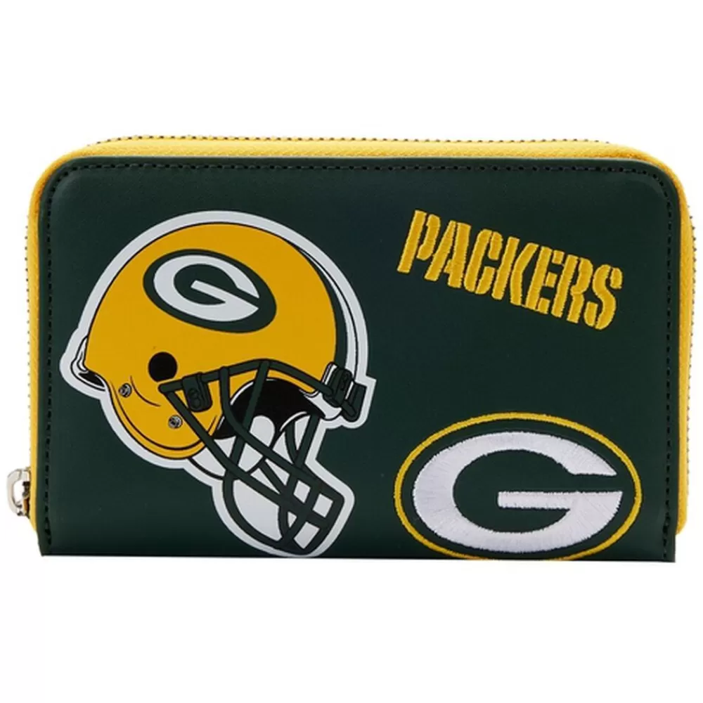 NFL Green Bay Packers Patches Zip Around Wallet Cheap