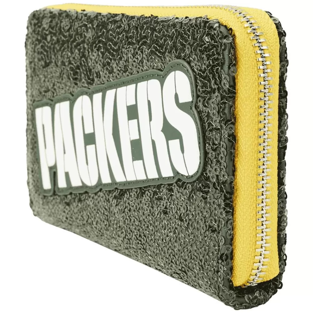 NFL Green Bay Packers Sequin Zip Around Wallet Best Sale