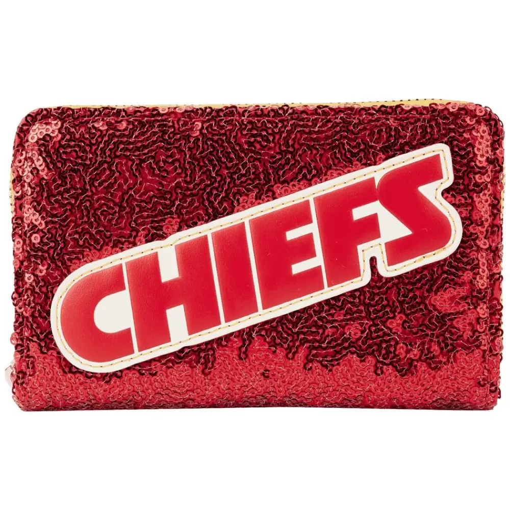 NFL Kansas City Chiefs Sequin Zip Around Wallet Best