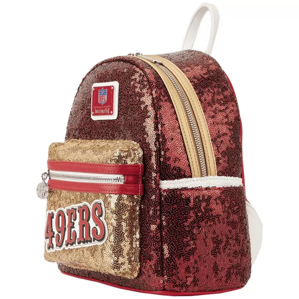 NFL San Francisco 49Ers Sequin Mini Backpack Clearance