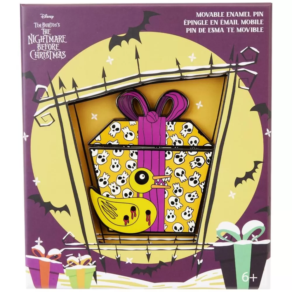 Disney Nightmare Before Christmas Scary Teddy Present 3" Collector Box Sliding Pin Best Sale