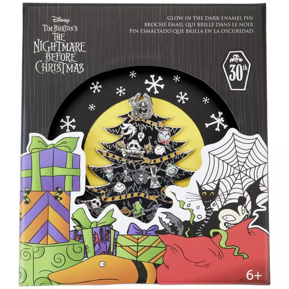 Disney Nightmare Before Christmas Tree String Lights 3" Collector Box Pin Cheap