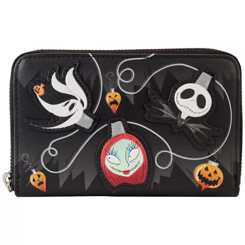 Disney Nightmare Before Christmas Tree String Lights Glow Zip Around Wallet Best