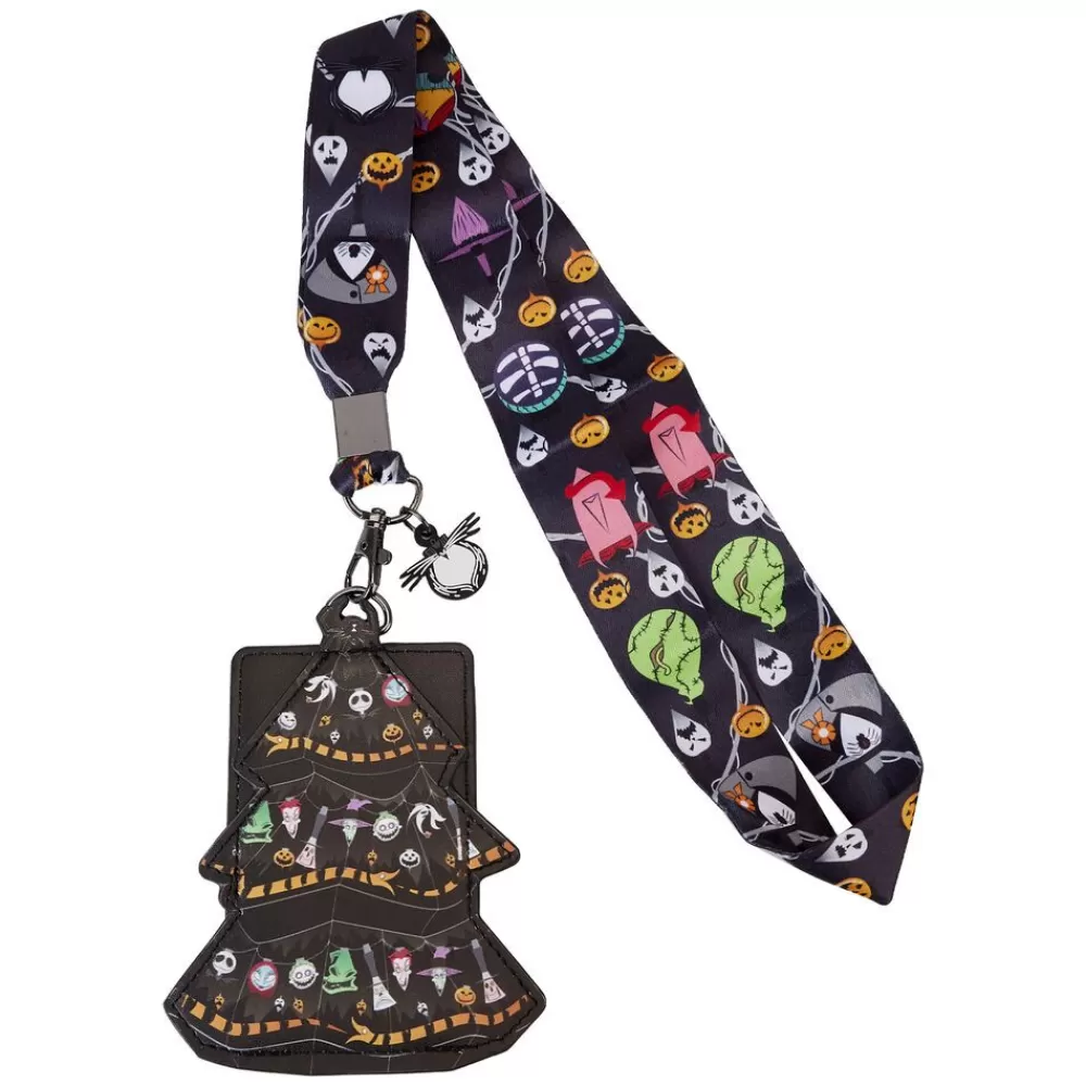 Disney Nightmare Before Christmas Tree String Lights Lanyard With Card Holder Outlet