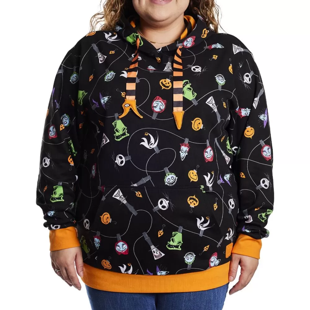 Disney Nightmare Before Christmas Tree String Lights Unisex Hoodie Cheap