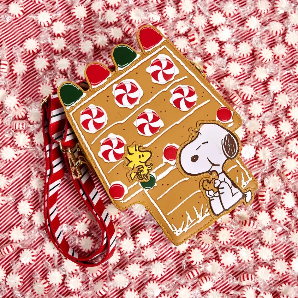 Peanuts Snoopy Gingerbread House Scented Crossbody Bag Discount