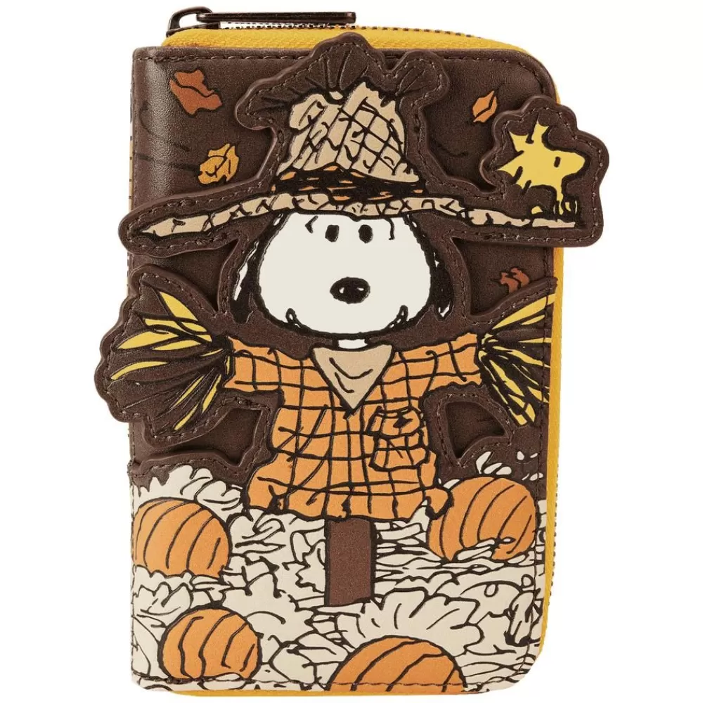 Peanuts Snoopy Scarecrow Cosplay Zip Around Wallet Best Sale