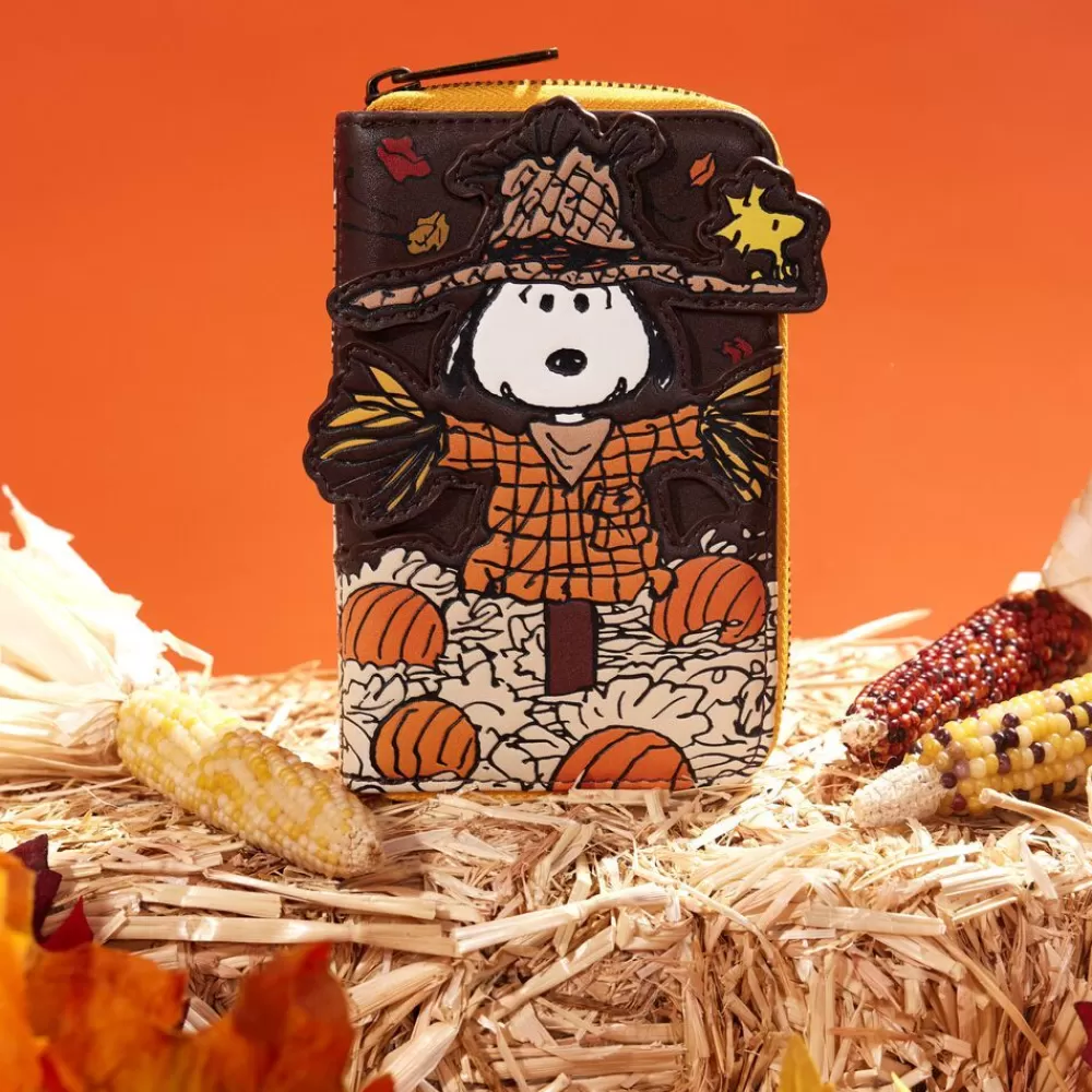 Peanuts Snoopy Scarecrow Cosplay Zip Around Wallet Best Sale