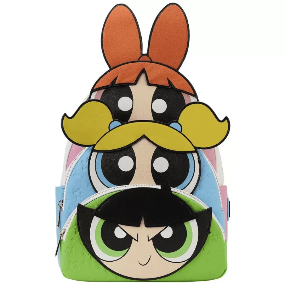 The Powerpuff Girls Powerpuff Girls Triple Pocket Backpack Cheap