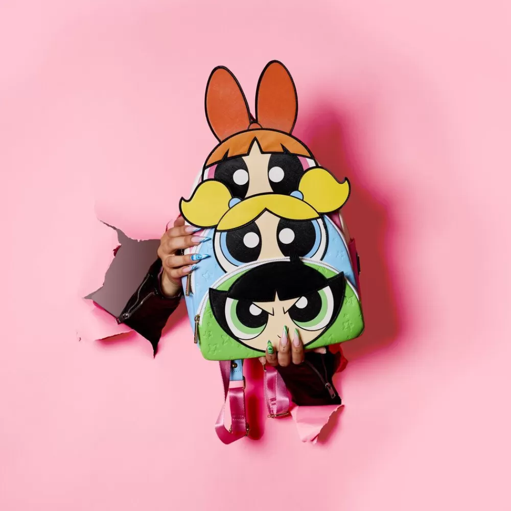 The Powerpuff Girls Powerpuff Girls Triple Pocket Backpack Cheap