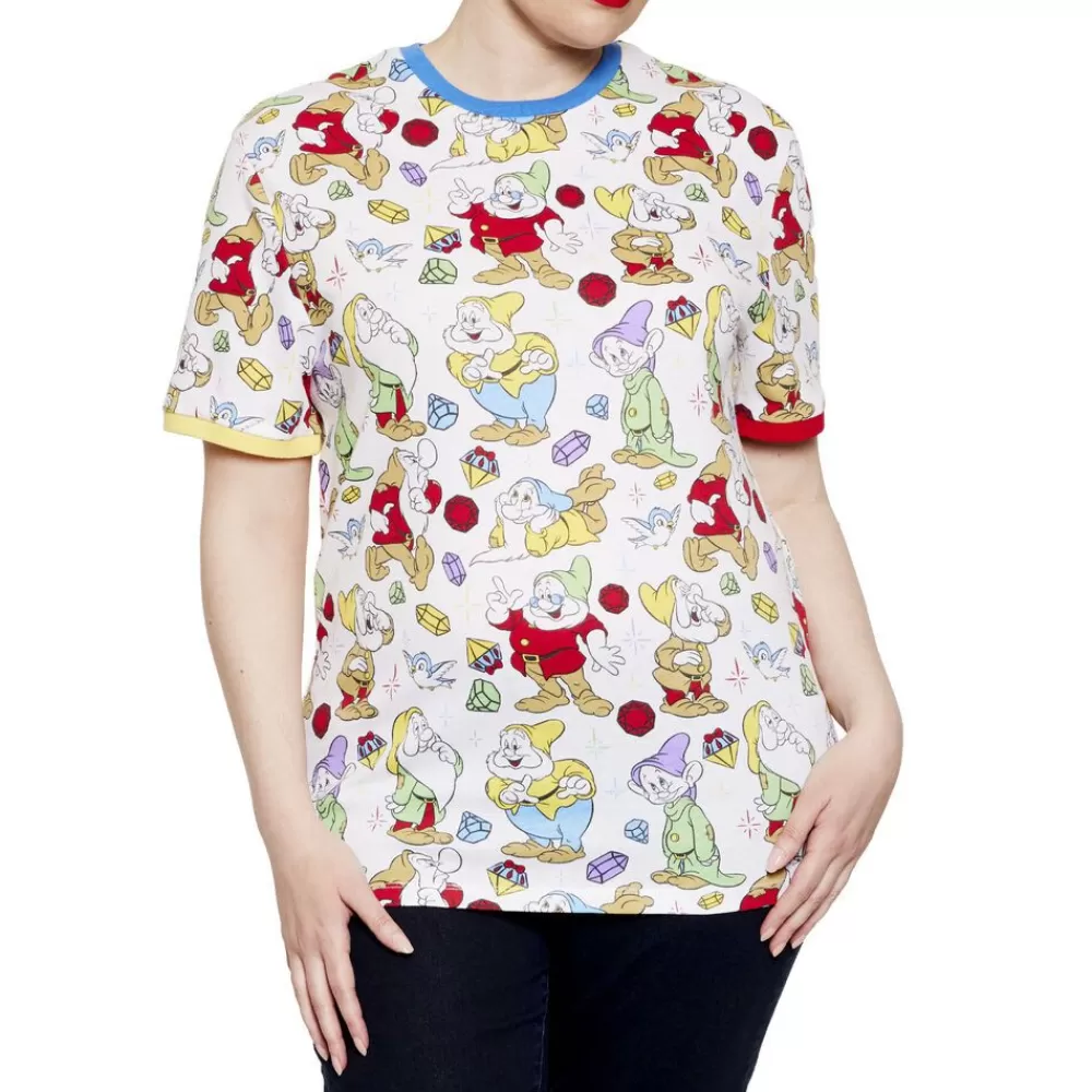 Disney Snow White And The Seven Dwarfs Tri-Color Ringer Tee Best Sale