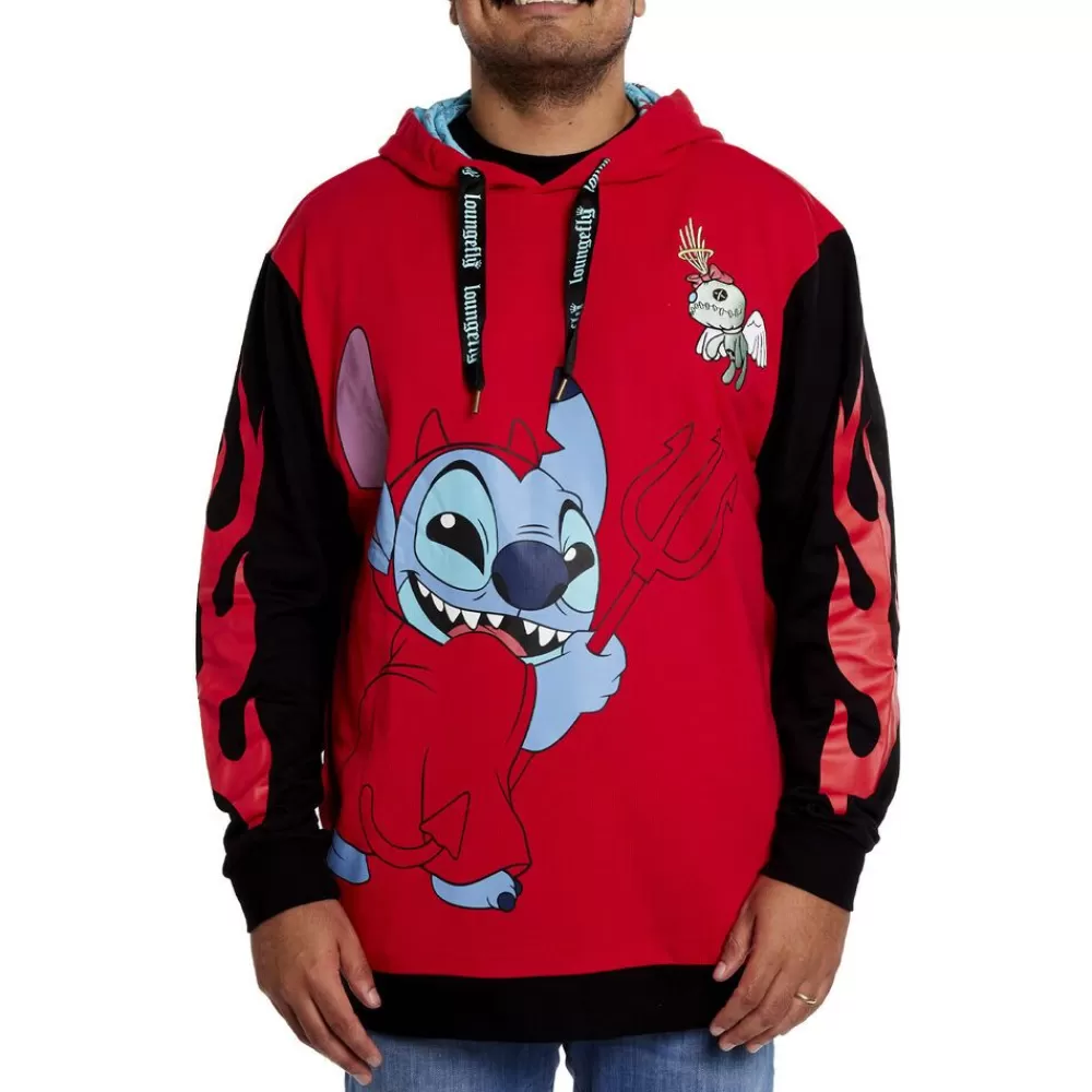 Disney Stitch Devil Unisex Hoodie Cheap