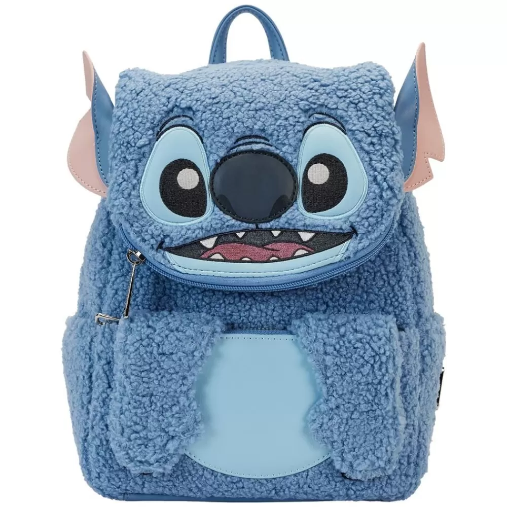 Disney Stitch Plush Sherpa Cosplay Mini Backpack Flash Sale