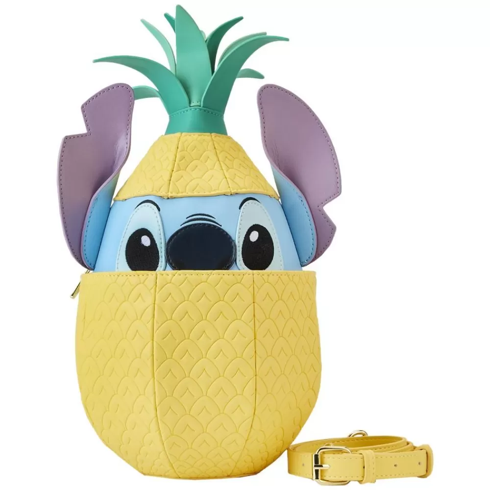 Disney Stitch Shoppe Lilo And Stitch Figural Pineapple Crossbody Bag Cheap