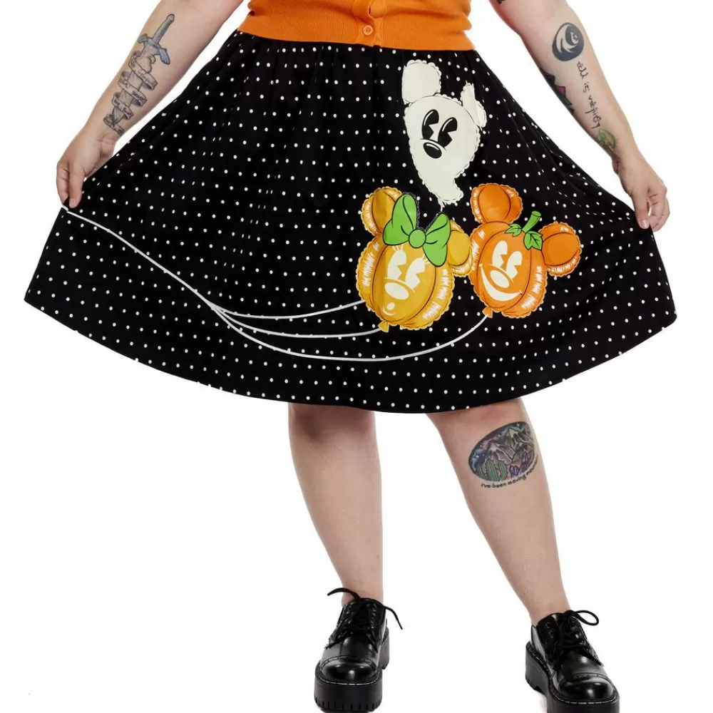 Disney Stitch Shoppe Minnie Mouse Pumpkin Balloon Sandy Skirt Cheap