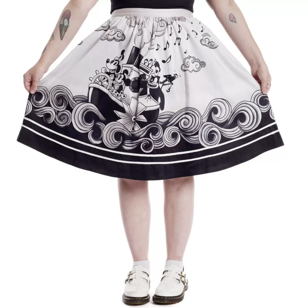 Disney Stitch Shoppe Steamboat Willie Sandy Skirt Best