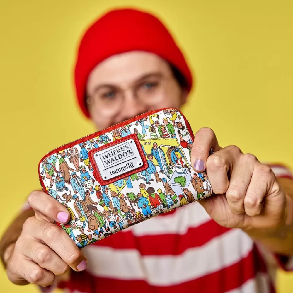 Where's Waldo All-Over Print Zip Around Wallet Cheap