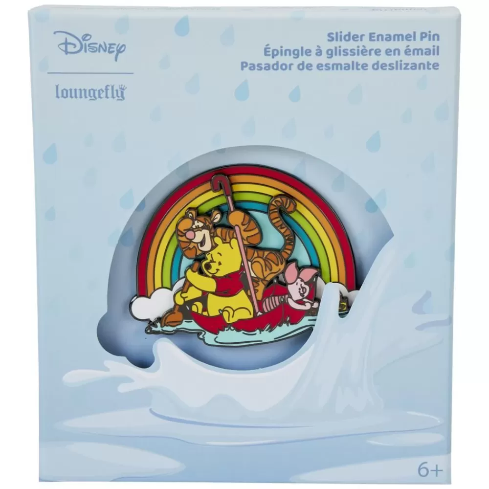 Disney Winnie The Pooh & Friends Rainy Day 3" Collector Box Sliding Pin Hot